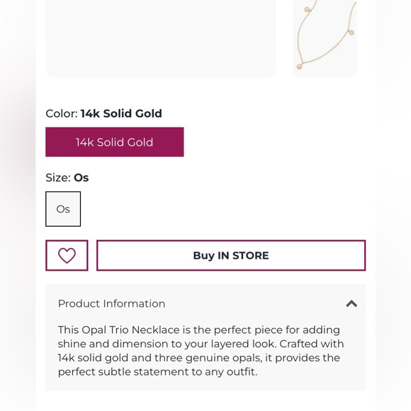 GORJANA OPAL TRIO 14K Gold Necklace - Picture 4 of 7